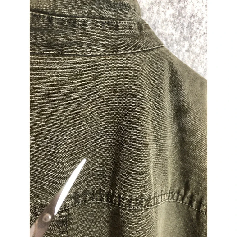 Vintage Levi's Jacket Large Green Cotton Sherpa Lined Utility Cargo Military